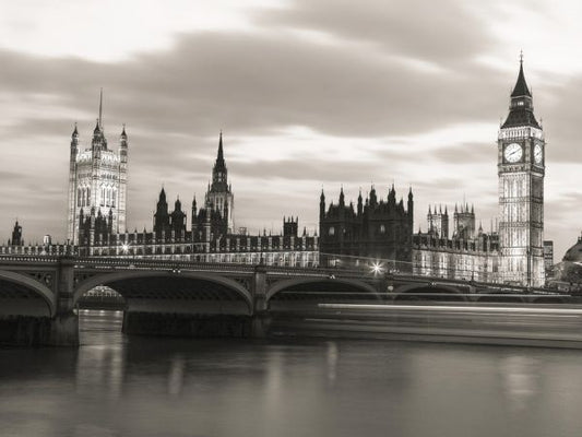 輸入壁紙 カスタム壁紙 PHOTOWALL / London Westminster - Sepia (e320969)