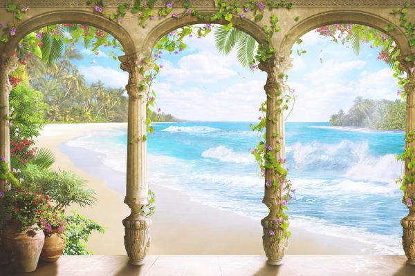 輸入壁紙 カスタム壁紙 PHOTOWALL / Arch Paradise View (e321565)