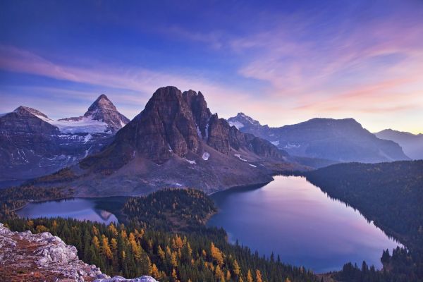 輸入壁紙 カスタム壁紙 PHOTOWALL / Twilight at Mount Assiniboine (e320704)