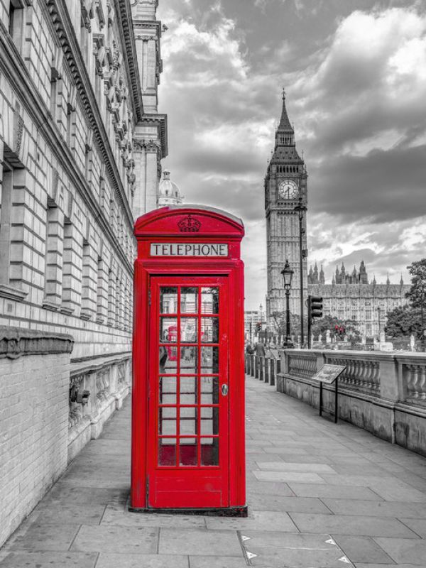 輸入壁紙 カスタム壁紙 PHOTOWALL / London Phone Booth (e321097)