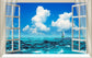 輸入壁紙 カスタム壁紙 PHOTOWALL / Open Window with Ocean View (e323064)