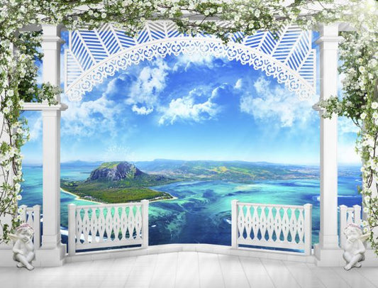 輸入壁紙 カスタム壁紙 PHOTOWALL / Overlooking Island View (e323085)