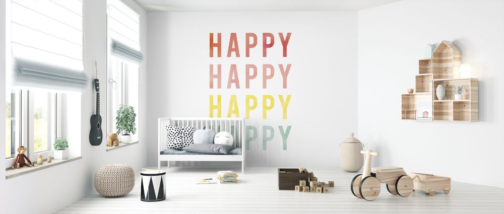 輸入壁紙 カスタム壁紙 PHOTOWALL / Happy Happy (e319064)