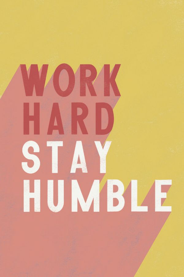 輸入壁紙 カスタム壁紙 PHOTOWALL / Work Hard Stay Humble (e319168)