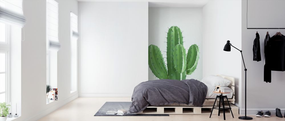 輸入壁紙 カスタム壁紙 PHOTOWALL / Fluro Green Cactus (e323396)