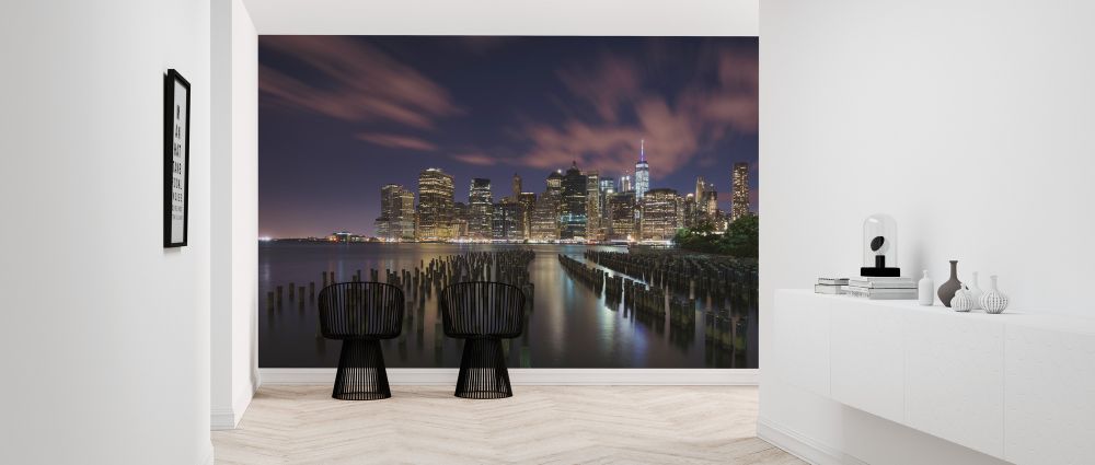 輸入壁紙 カスタム壁紙 PHOTOWALL / New York City at Night (e323766)