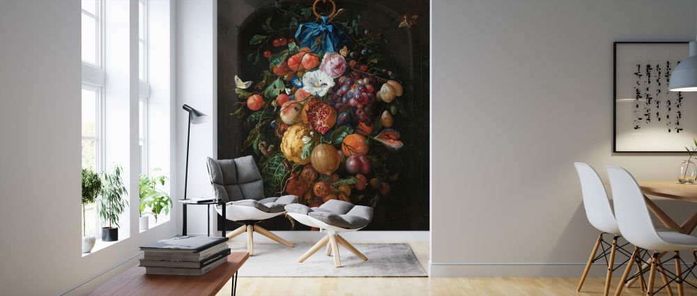 輸入壁紙 カスタム壁紙 PHOTOWALL / Festoon of Fruit and Flowers - Jan Davidsz De Heem (e325871)