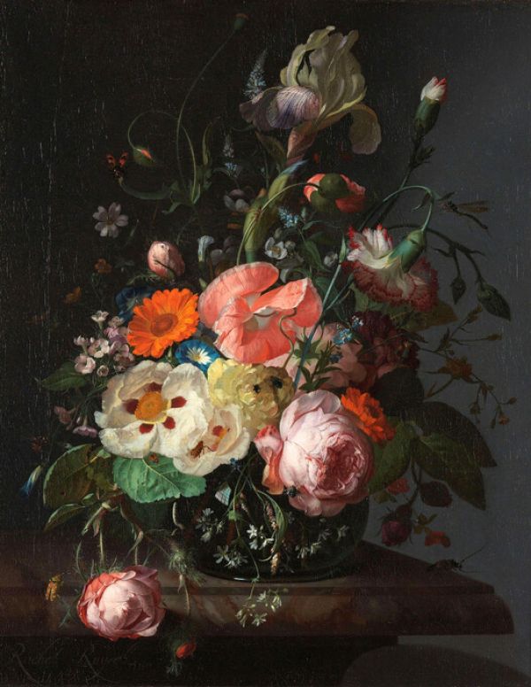 輸入壁紙 カスタム壁紙 PHOTOWALL / Still Life with Flowers - Rachel Ruysch (e325876)