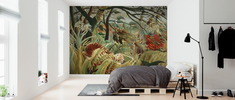 輸入壁紙 カスタム壁紙 PHOTOWALL / Tiger in a Tropical Storm - Henri Rousseau (e325915)