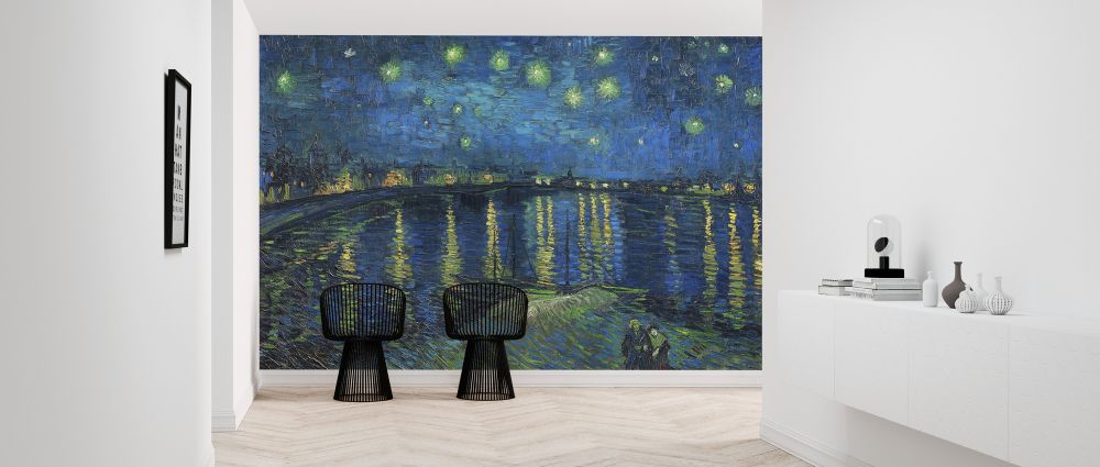 輸入壁紙 カスタム壁紙 PHOTOWALL / Starry Night Over the Rhone - Vincent Van Gogh (e325916)