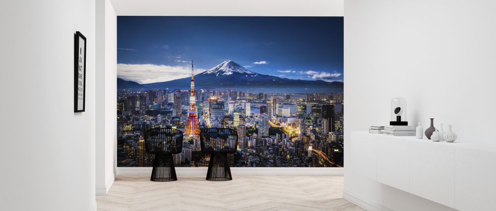 輸入壁紙 カスタム壁紙 PHOTOWALL / Mt Fuji and Tokyo Skyline (e327846)