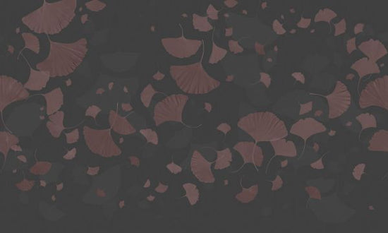 輸入壁紙 カスタム壁紙 PHOTOWALL / Ginkgo biloba - Gray Wine Red (e327697)