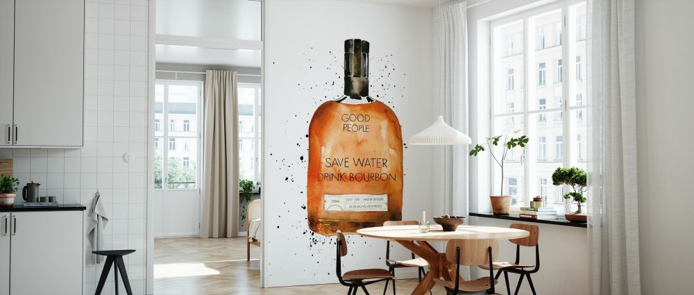 輸入壁紙 カスタム壁紙 PHOTOWALL / Save Water Drink Bourbon (e328236)