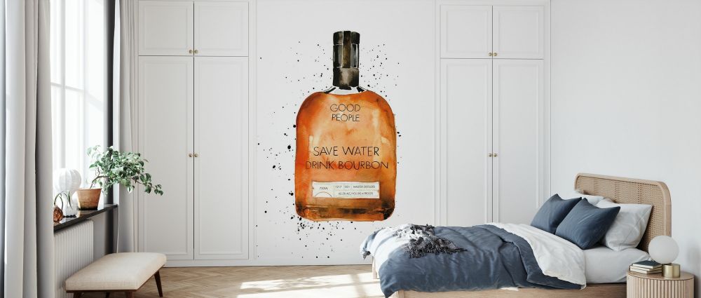 輸入壁紙 カスタム壁紙 PHOTOWALL / Save Water Drink Bourbon (e328236)