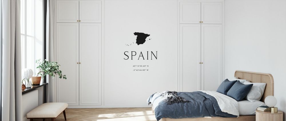 輸入壁紙 カスタム壁紙 PHOTOWALL / Spain Coordinates (e325784)