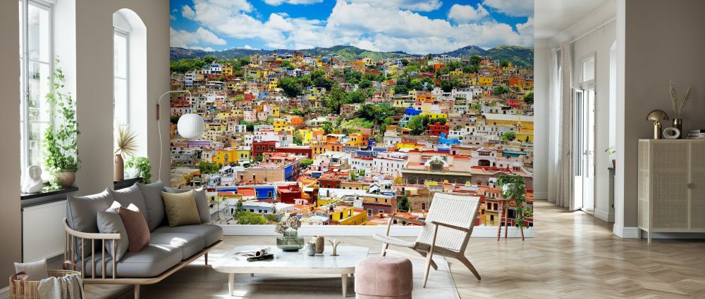 輸入壁紙 カスタム壁紙 PHOTOWALL / Viva Mexico - Cityscape of Guanajuato (e328609)