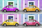 輸入壁紙 カスタム壁紙 PHOTOWALL / Viva Mexico - Four VW Beetle Cars (e328610)