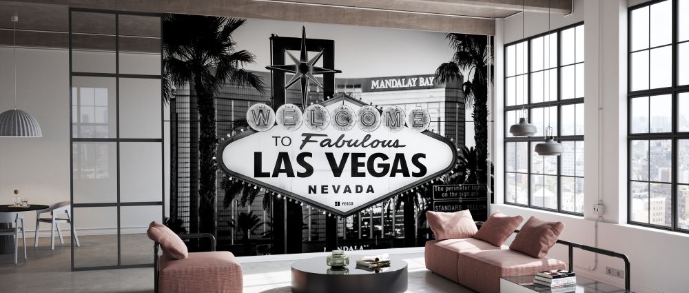 輸入壁紙 カスタム壁紙 PHOTOWALL / Black Nevada - Welcome to Las Vegas (e328644)