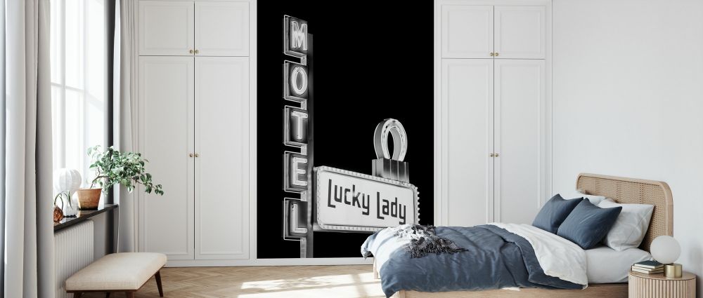 輸入壁紙 カスタム壁紙 PHOTOWALL / Black Nevada - Motel Lucky Lady Vegas (e328645)