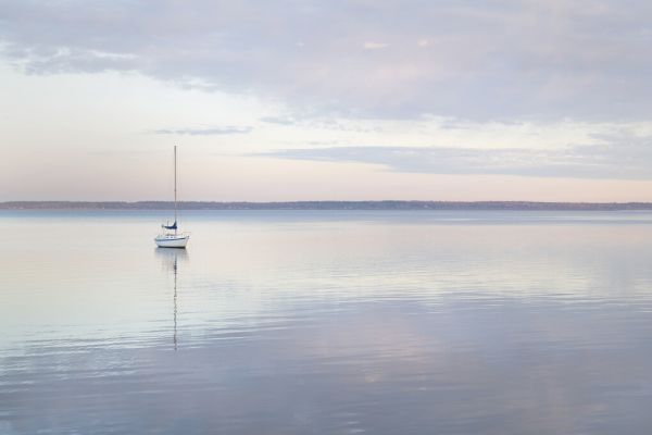 輸入壁紙 カスタム壁紙 PHOTOWALL / Sailboat in Bellingham Bay (e328671)