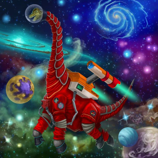 輸入壁紙 カスタム壁紙 PHOTOWALL / Giraffititan Astronaut (e330157)