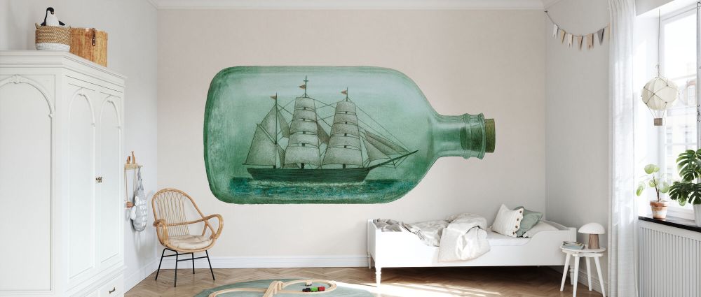 輸入壁紙 カスタム壁紙 PHOTOWALL / Ship In A Bottle (e330782)