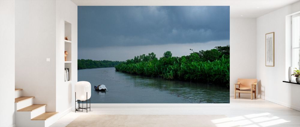 輸入壁紙 カスタム壁紙 PHOTOWALL / Boat in the Sundarbans National Park (e332058)