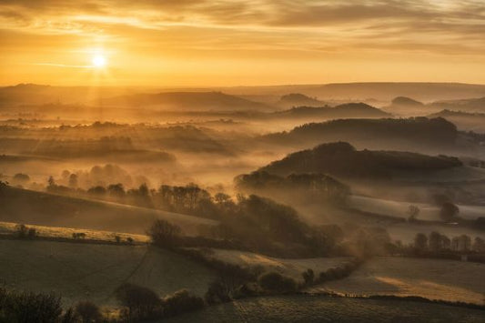 輸入壁紙 カスタム壁紙 PHOTOWALL / Sunrise Over the Marshwood Vale (e331918)