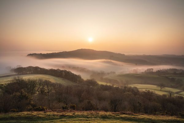 輸入壁紙 カスタム壁紙 PHOTOWALL / Sunrise Over Lewesdon Hill (e331938)