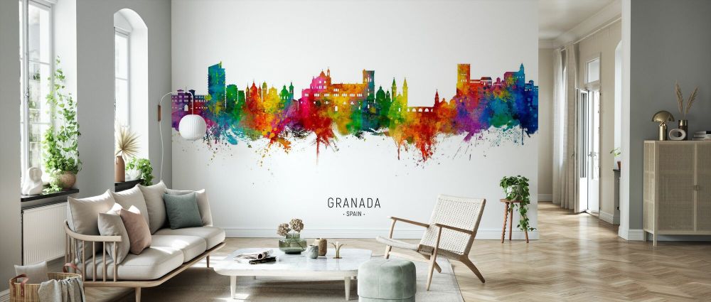 輸入壁紙 カスタム壁紙 PHOTOWALL / Granada Spain Skyline (e332795)