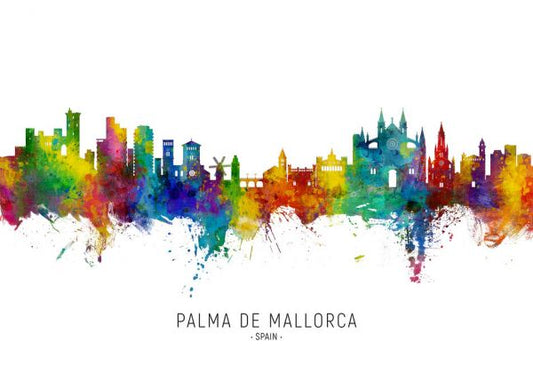 輸入壁紙 カスタム壁紙 PHOTOWALL / Palma de Mallorca Spain Skyline (e332812)