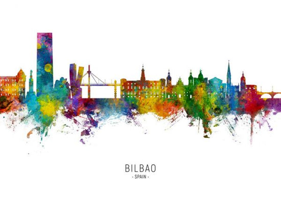 輸入壁紙 カスタム壁紙 PHOTOWALL / Bilbao Spain Skyline (e332824)