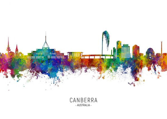 輸入壁紙 カスタム壁紙 PHOTOWALL / Canberra Australia Skyline (e332835)