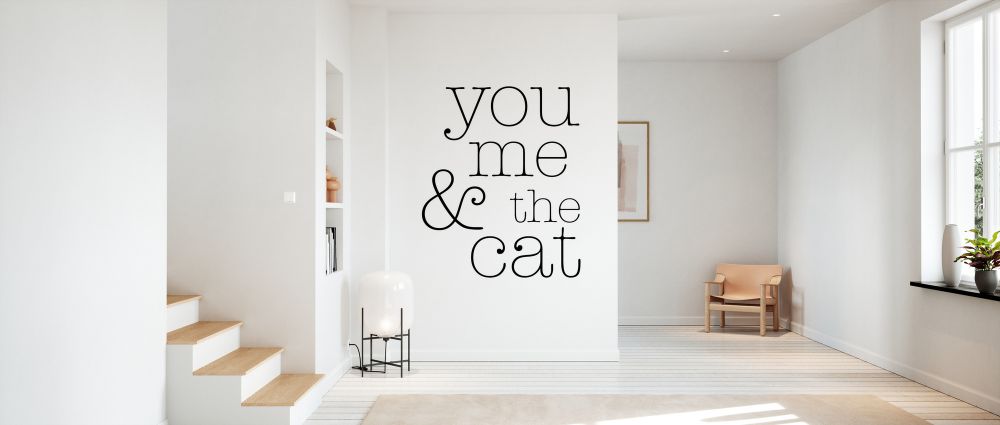 輸入壁紙 カスタム壁紙 PHOTOWALL / You Me and the Cat (e333891)