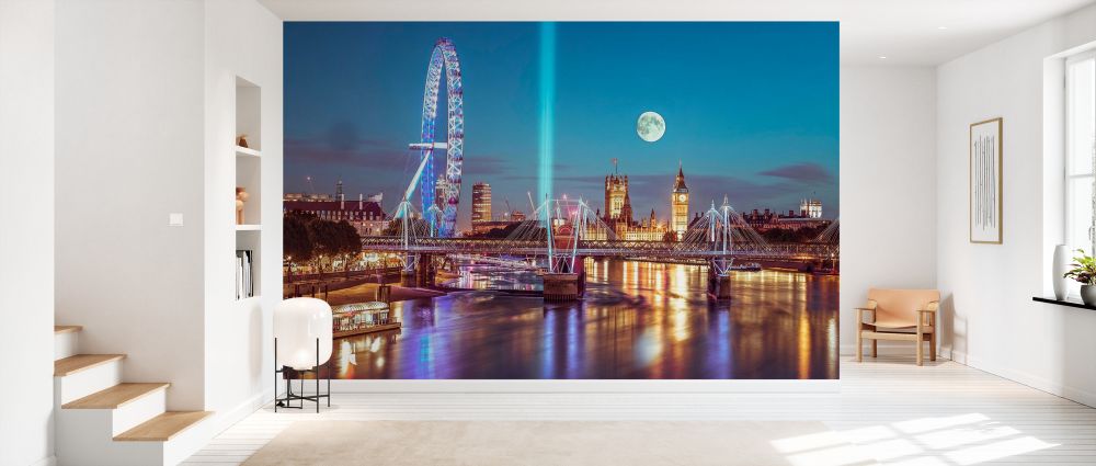 輸入壁紙 カスタム壁紙 PHOTOWALL / London Skyline Across the River (e334040)