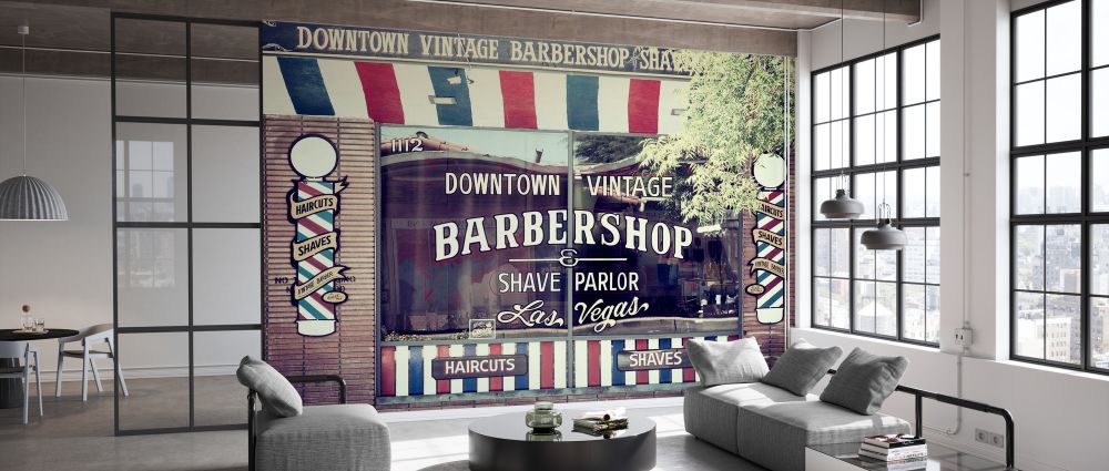 輸入壁紙 カスタム壁紙 PHOTOWALL / Vegas Barbershop (e334276)