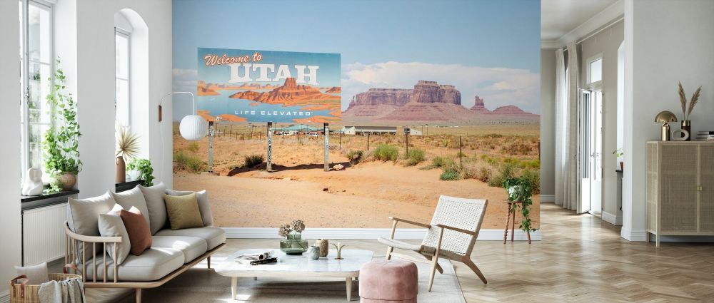 輸入壁紙 カスタム壁紙 PHOTOWALL / Welcome Utah (e334341)