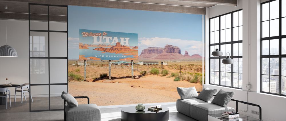 輸入壁紙 カスタム壁紙 PHOTOWALL / Welcome Utah (e334341)