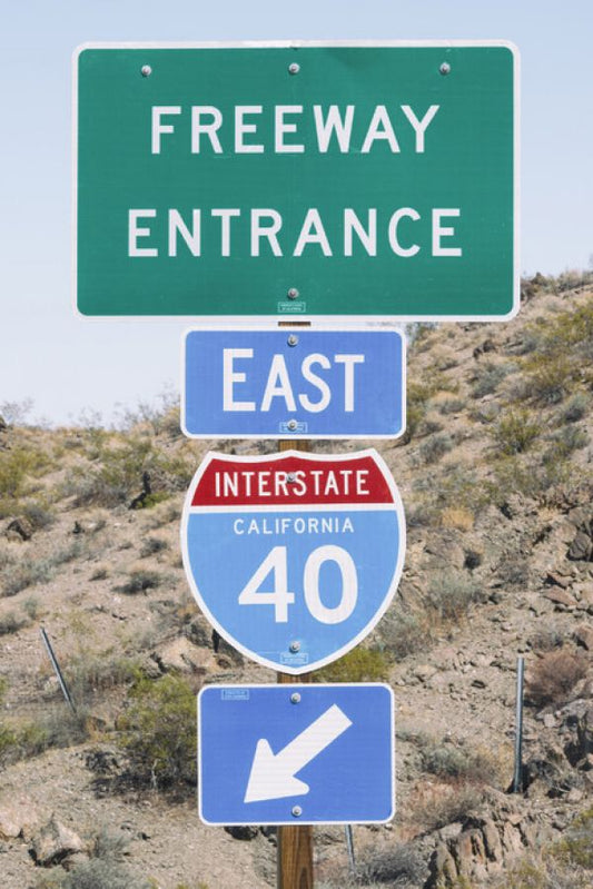 輸入壁紙 カスタム壁紙 PHOTOWALL / Interstate California 40 (e334374)