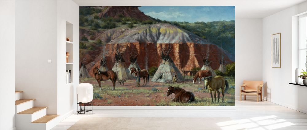 輸入壁紙 カスタム壁紙 PHOTOWALL / Camp of the Comanche (e336515)