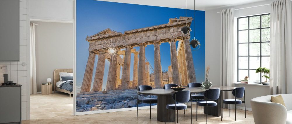 輸入壁紙 カスタム壁紙 PHOTOWALL / Acropolis of Athens and Helios Sun (e337082)