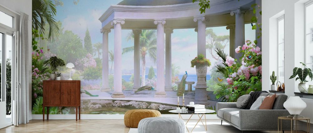 輸入壁紙 カスタム壁紙 PHOTOWALL / Pillars and Blossoms (e337172)