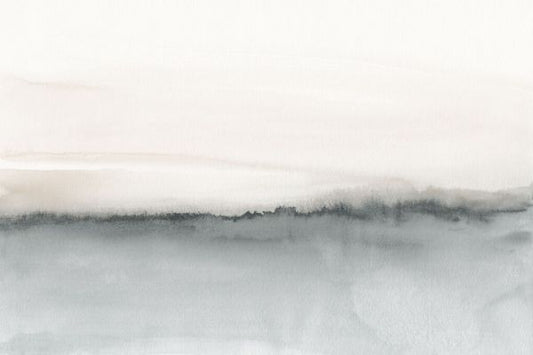 輸入壁紙 カスタム壁紙 PHOTOWALL / Watercolor Horizon  - Soft Coral and Bluish Gray (e84176)