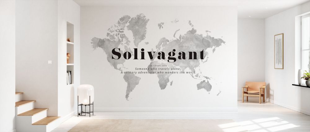 輸入壁紙 カスタム壁紙 PHOTOWALL / Solivagant World Map (e84354)