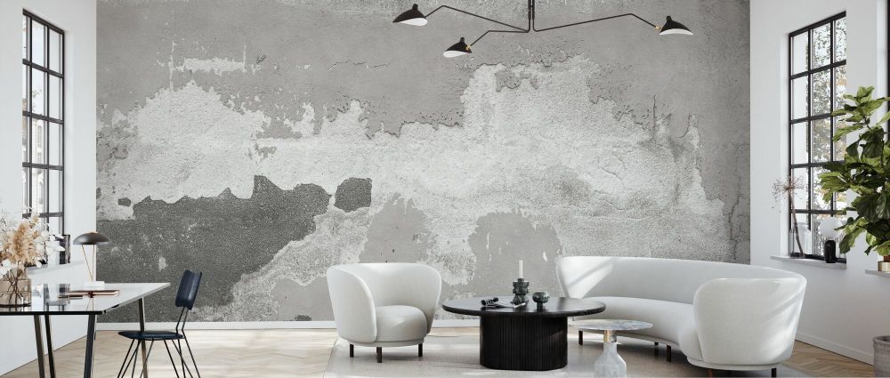 輸入壁紙 カスタム壁紙 PHOTOWALL / Mediterranean Concrete Wall - Grey (e84431)