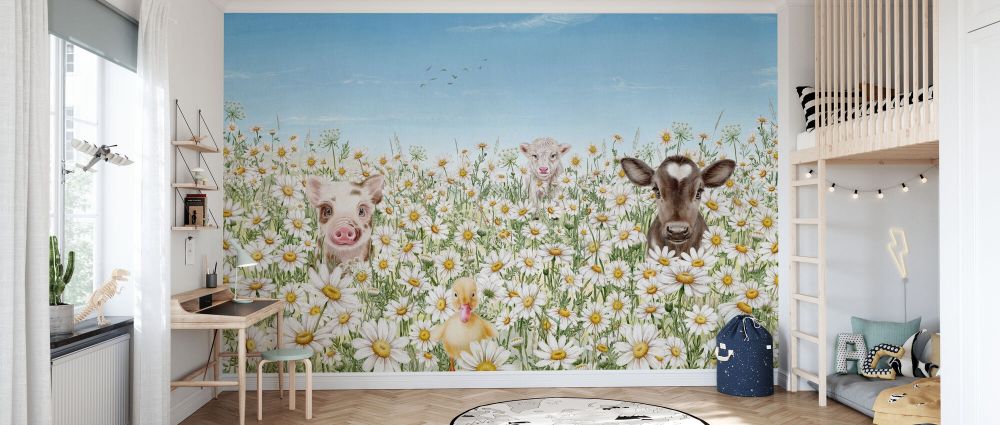 輸入壁紙 カスタム壁紙 PHOTOWALL / Farm Animals (e85801)