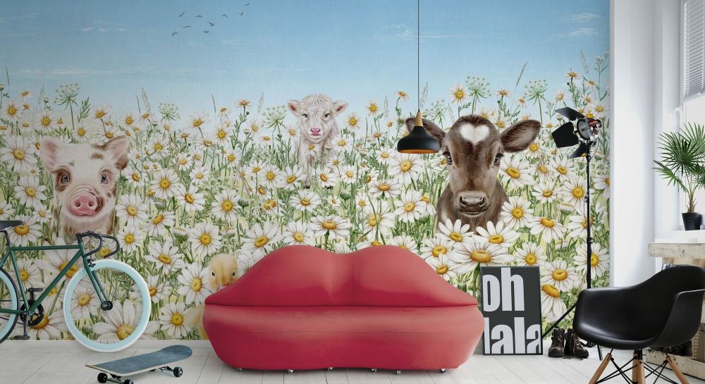 輸入壁紙 カスタム壁紙 PHOTOWALL / Farm Animals (e85801)