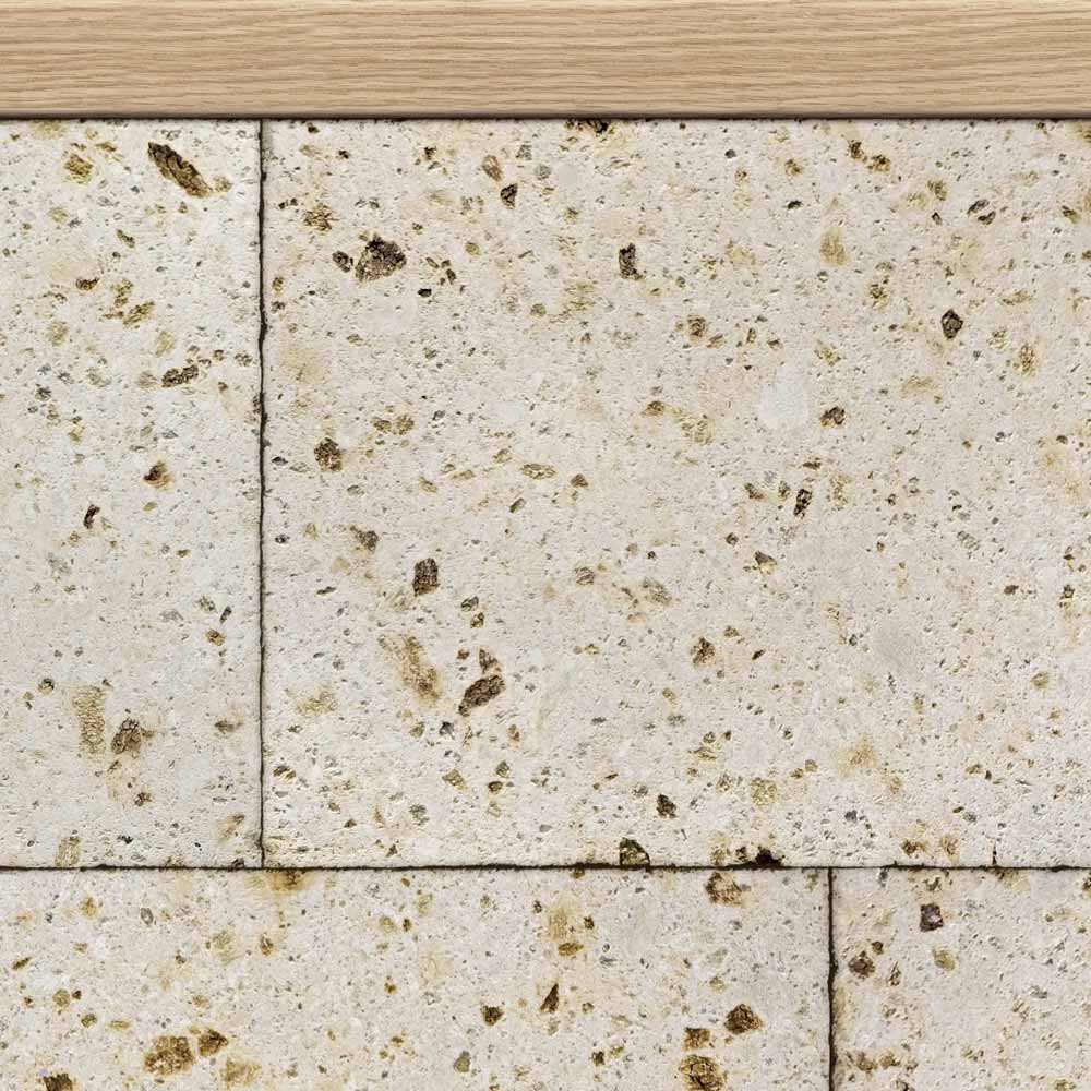 【サンプル】はがせる壁紙 シールタイプ ローワーウォールシート Lower wall sheet　Rock Block　大谷石　TKH-LWR02