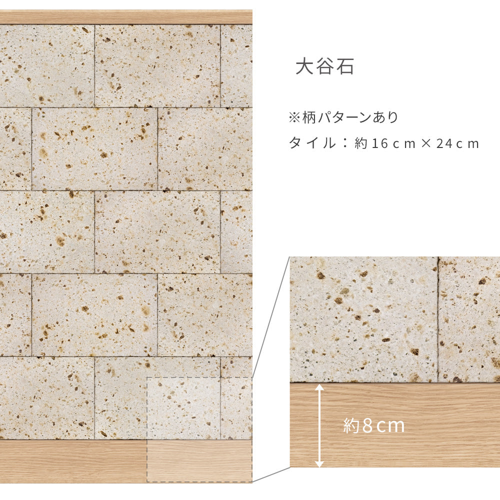 はがせる壁紙 シールタイプ ローワーウォールシート Lower wall sheet Rock Block　大谷石　TKH-LWR02