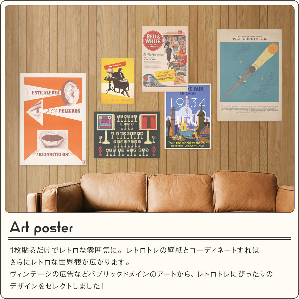 お風呂にも貼れる ポスターステッカー A2サイズ レトロトレ Astronomy a diagram showing how to determine longitude MRT-AP22